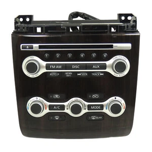 25391-9DA0C Audio/Heat/AC Control Panel w/Woodgrain Trim fits 2012 Nissan Maxima - Foto 1 di 3