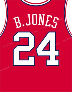 BOBBY JONES Jersey Photo Art PHILADELPHIA 76ers Basketball 8x10 11x14 or 16x20 - Picture 1 of 5