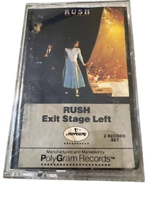 Rush "Exit Stage Left" Cassette Tape 1981 Mercury PolyGram Records Vintage Rock - Picture 1 of 5