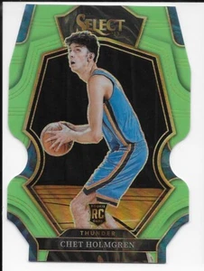 2022-23 Panini Select/49 Chet Holmgren verde lima troquelado RC - OKC Thunder - Imagen 1 de 2