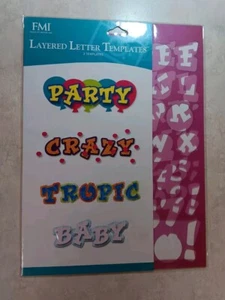 France’s Meyer Layered Letter Templates Party Baby Crazy Scrapbooking Invites - Picture 1 of 2