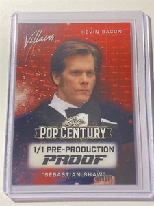 Kevin Bacon Sebastian Shaw 2025 Leaf Pop Century Villains Red Flood Proof 1/1 (V) - Bild 1 von 2