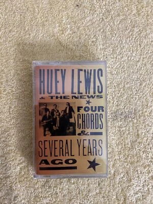HUEY LEWIS & THE NEWS - Four Chords & Several Years Ago - Elektra Music Cassette - Image 1 of 4