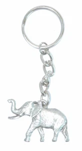 Elephant Keychain Pewter - Picture 1 of 1