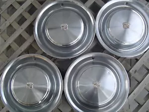 1973 73 CADILLAC CADY FLEETWOOD HUBCAPS WHEEL COVERS ANTIQUE VINTAGE CLASSIC - Picture 1 of 6