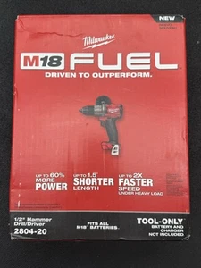 Milwaukee 2904-20 M18 FUEL 1/2" HAMMER DRILL DRIVER -BARE TOOL ** NEW ** - Bild 1 von 3
