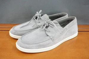 Vince Schuhe Herren Größe 12 Grau Wildleder Bootsschuh Mokassinnaht Schnürschuhe Sneaker EUR 46 - Bild 1 von 10