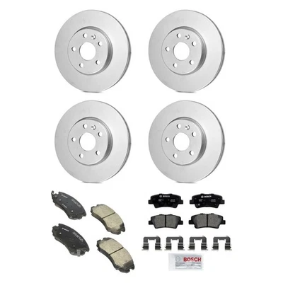 For Kia Soul 10-11 Bosch QuietCast Premium Front & Rear Brake Kit w Ceramic Pads — 第 1/3 张图片