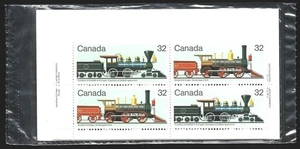 Canada 1984 Locomotive #1037a Matched Sheet Corner Blocks Pack VF-NH CV $13.00+ - Picture 1 of 2