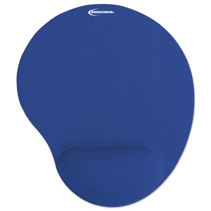 Innovera® Mouse Pad w/Gel Wrist Pad, Nonskid Base, 10-3/8 x 8-7/8, Blue - Picture 1 of 3