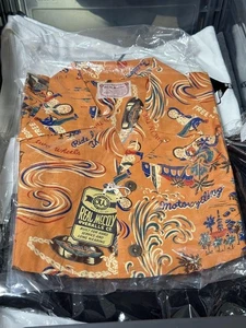 The REAL McCOY, vecchia camicia Real McCoy's Aloha, arancione nuova, mai aperta taglia M - Foto 1 di 12