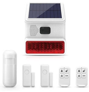 Solar Wireless Home Security DIY Einbrecher Alarmanlage 100db Alarmton - Bild 1 von 7