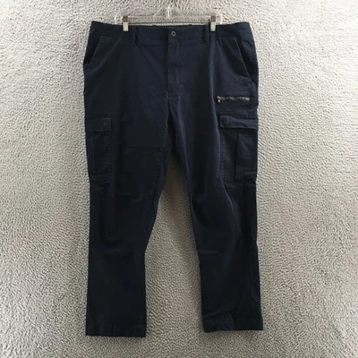 Мужские штаны Nautica Cargo 42x30 синие эластичные на молнии прямые штанины стандартного покроя - Изображение 1 из 4