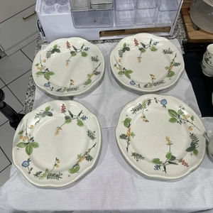 Vintage 4 Mikasa Summer Essence Newport 11" Speiseteller Set 1990er F8903 Obst - Bild 1 von 12