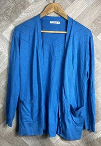 Cárdigan Woolovers Azul 70% Algodón Orgánico y 30% Seda Talla Pequeña DEFECTUOSO - Imagen 1 de 24