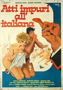 Plakat 2F Film UNREINE HANDLUNGEN AUF ITALIENISCH Dagmar Lassander Maurizio Arena 1976 - Bild 1 von 1