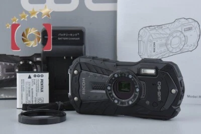 "Shutter count 338" Ricoh WG-60 Black 16.0 MP Waterproof Action Camera w/ Box - Image 1 of 4