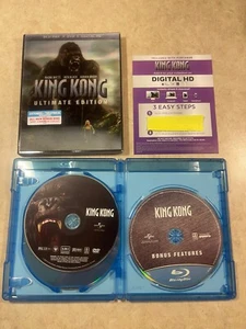 King Kong 2005 Blu-Ray DVD Digi  3-Disc Ultimate Edition w/ Lenticular Slipcover - Imagen 1 de 7