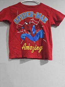 The Amazing Spiderman 2 Shirt. "Amazing 62" On Back. Boys Size 4/5 - Picture 1 of 5