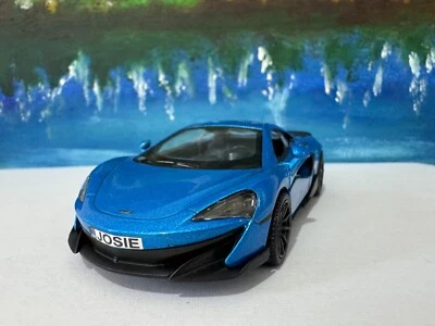 Mclaren 600LT Modèle Voiture Garçon - Personnalisé Nom Plaque - Cadeau Prêt pour - Photo 1/4