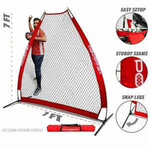 PowerNet A-frame Pitching Protection Net for Softball Baseball w/ Bag - Picture 1 of 13
