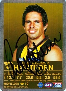 Signed 2009 Hawthorn Hawks AFL TeamCoach Silver Card - Chance Bateman - Picture 1 of 3