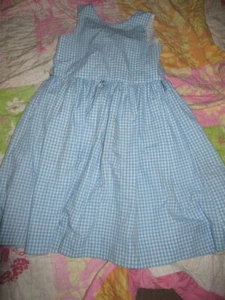 euc The Bailey Boys blue gingham dress girls 8 - Picture 1 of 3