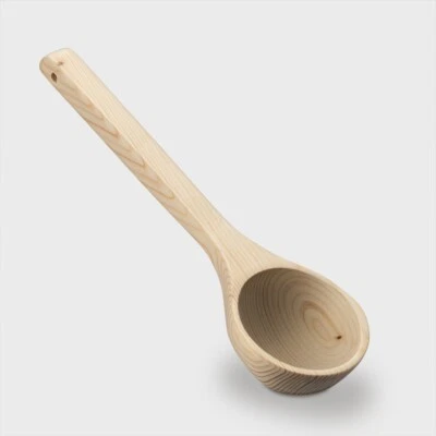 POOLSANA Saunakelle, Sauna Aufgusskelle, Schöpfkelle, Sauna Kelle aus Fichte