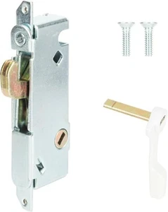 Sliding Patio Glass Door Latch Mortise Lock Round End Faceplate Keyway 45 Degree - Picture 1 of 4