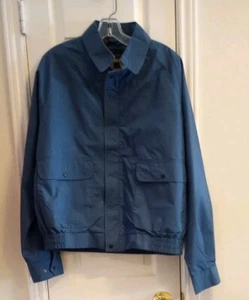Haggar Blue Mens Jacket Size L 100% Polyester Removable Liner Zip Up NWOT - Picture 1 of 6