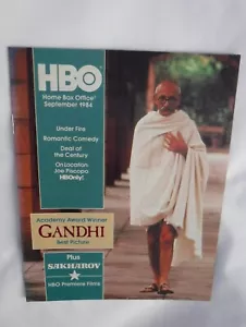 ORIGINAL 1984 Sept HBO Guide BIG CHILL GANDHI TV Movie Magazine Home Box Office - Picture 1 of 2