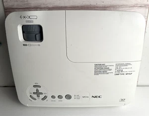 NEC NP216 DLP Digital Projector FOR PARTS, turns on, image not good. - Picture 1 of 4