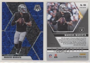 2020 Panini Mosaic No Huddle Blue Prizm /75 Marcus Mariota #105