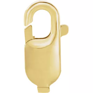 Chiusure artiglio aragosta oro giallo massiccio vero 10 carati per bracciale catena collana L3 - Foto 1 di 2