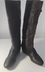 Women's Franco Sarto Leather Buckle Long Boots (Size 9M) - Picture 1 of 4