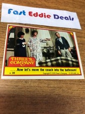 TOPPS 1978 THREE'S COMPANY BUBBLEGUM TRADING CARD STICKER 38 JANET & THE ROPERS