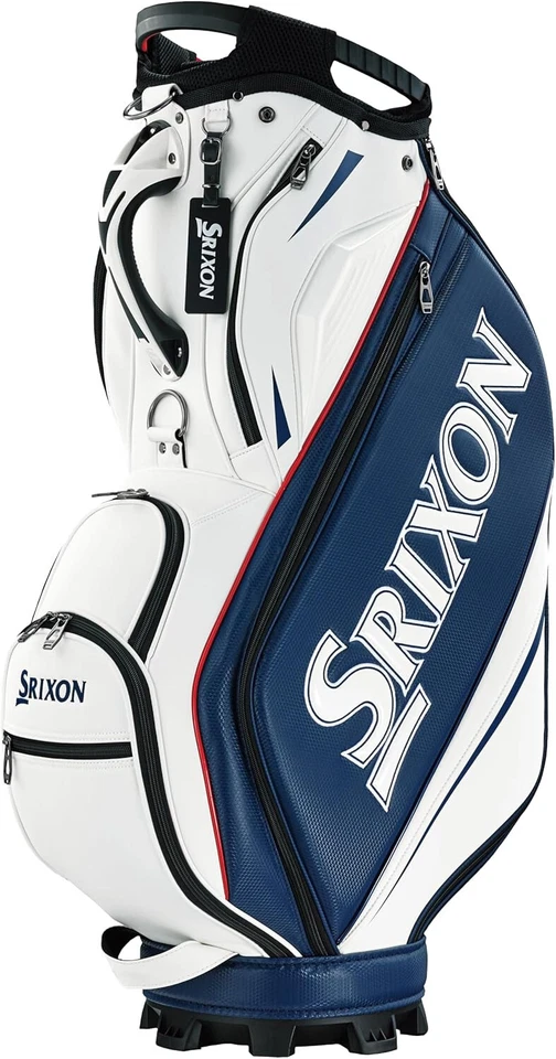 DUNLOP Golf Men's Caddy Bag SRIXON 10 x 47 inch 3.5kg White Navy GGC-S205 - Image 1 of 1