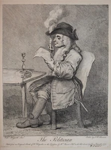 Listed English Artist William Hogarth Original Etching The Politician - Picture 1 of 8