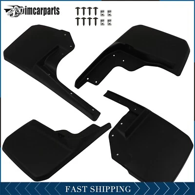 4x Mud flaps For Jeep JK Wrangler Rubicon 2007-2018 Splashguards w/Fender Flare Foto 1 de 4
