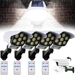 Sensore di Movimento Luci Solari 77 LED Faretto Proiettore Con Telecomando - Foto 1 di 17
