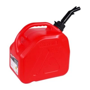 10 Litre Heavy Duty Fuel Can With Push To Pour Nozzle Motorcycle Red - Picture 1 of 2