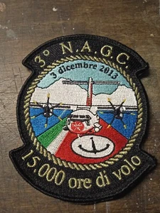 patch toppa ricamata aereonautica militare capitaneria porto 15000 ore volo nagc - Foto 1 di 3