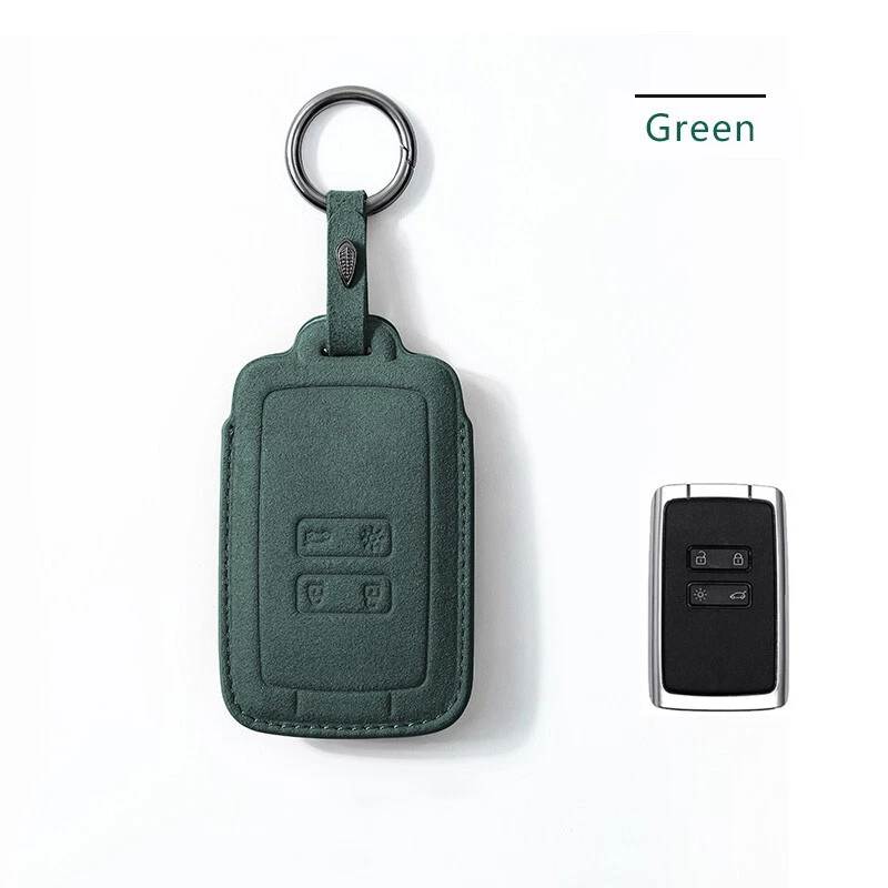 For Renault Kadjar Megane Koleos Leather Remote Key Cover Fob Case Holder - Image 1 of 4