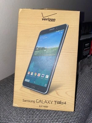 NEW* Samsung Galaxy Tab 4 SM-T337V 16GB, Wi-Fi + 3G (Verizon), 8 inch - Black - Image 1 of 4