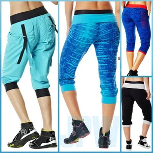 ZUMBA Crave Dance Schweiß kurze sportliche Capri Top Leggings Yoga Sport Cargohose - Bild 1 von 8