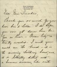 Baltimore Maryland (MD) Letter Emma Hemberger Mr. Luader