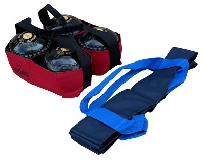 ACCLAIM Elsdon Four Bowl Carrier Lawn Level Crown Flat Green Bowls With Handles - Image 1 of 2