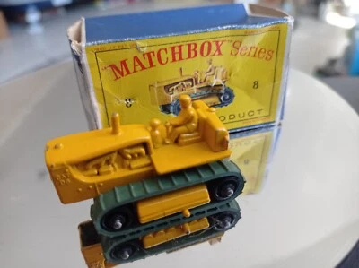 MATCHBOX LESNEY 8 Anni 60 Caterpillar Tractor raro giocattolo Epoca con Scatola  - Immagine 1 di 4
