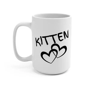 Kätzchen Kaffeebecher 15 Unzen Valentinstag Jahrestag Geschenk Freund Freundin  - Bild 1 von 5