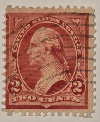 Scott 252, 2  Cent Washington, Type III with Dot below S of "Cents" BV $16.50 - Image 1 of 4